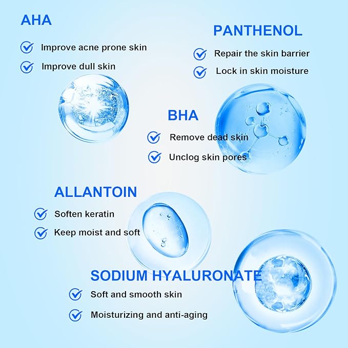 Salicylic Acid Toner Cotton Pads For Face, with AHA BHA Glycolic acid Gentle Exfoliator Pore Cleaner & Minimizer Blackhead Whitehead Remover for Oily and Acne-Prone Skin 70 Sheets