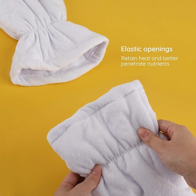 Segbeauty Paraffin Heated SPA Mittens & Foot Liners for Hand Therapy - Thicker Larger Size, Hot Wax Machine Compatible