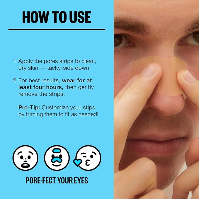 PEACE OUT Skincare Pore Minimizing Strips, Hydrocolloid Pore-Refining Nose and Face Strips with Retinol & Vitamin A to Shrink Enlarged Pores and Remove Blackheads (4 pore and 4 nose strips)