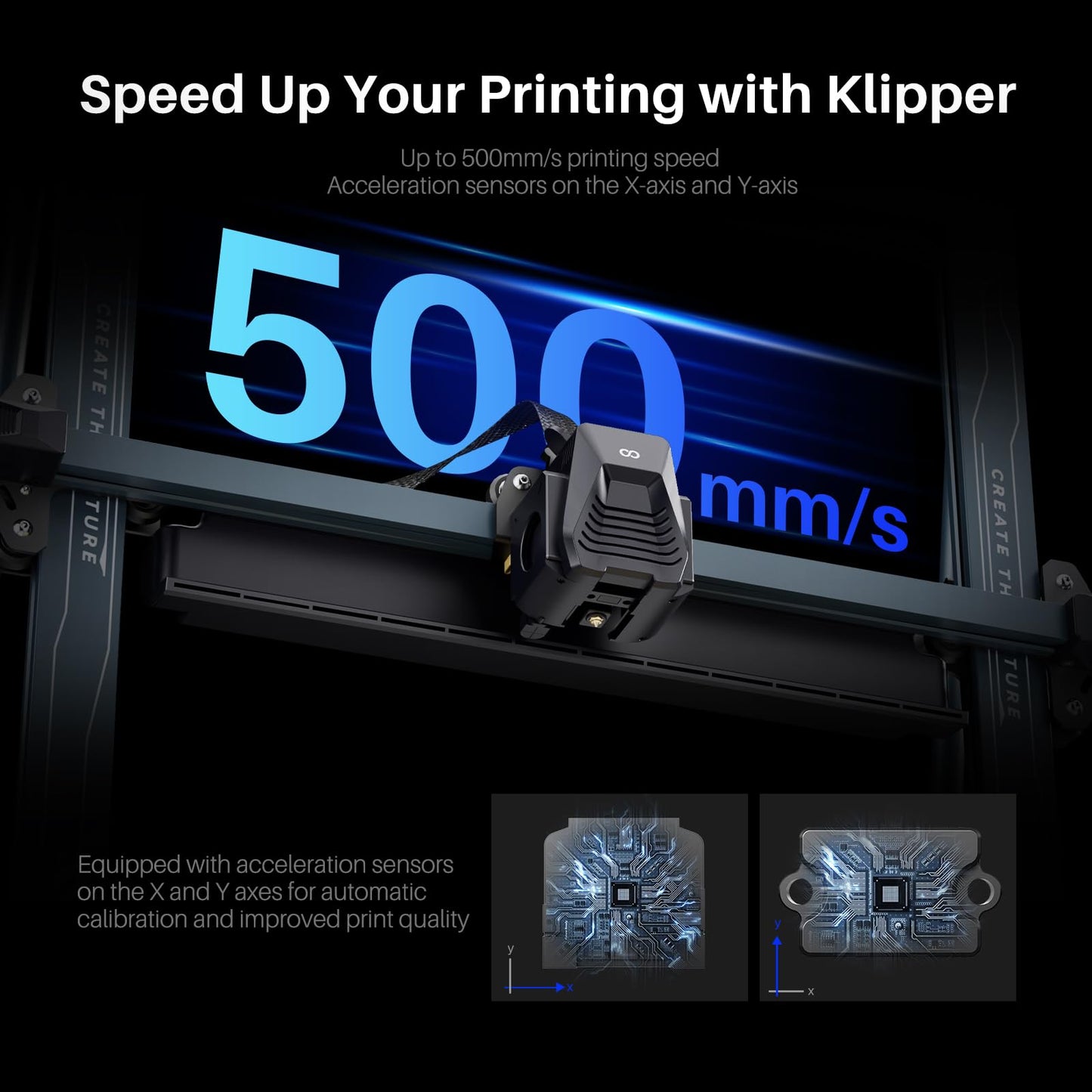 ELEGOO Neptune 4 Max 3D Printer, 500mm/s Fast Printing, Support 300°C Printing, Auto Leveling and Direct Drive Extruder, 420x420x480mm Large Build Volume