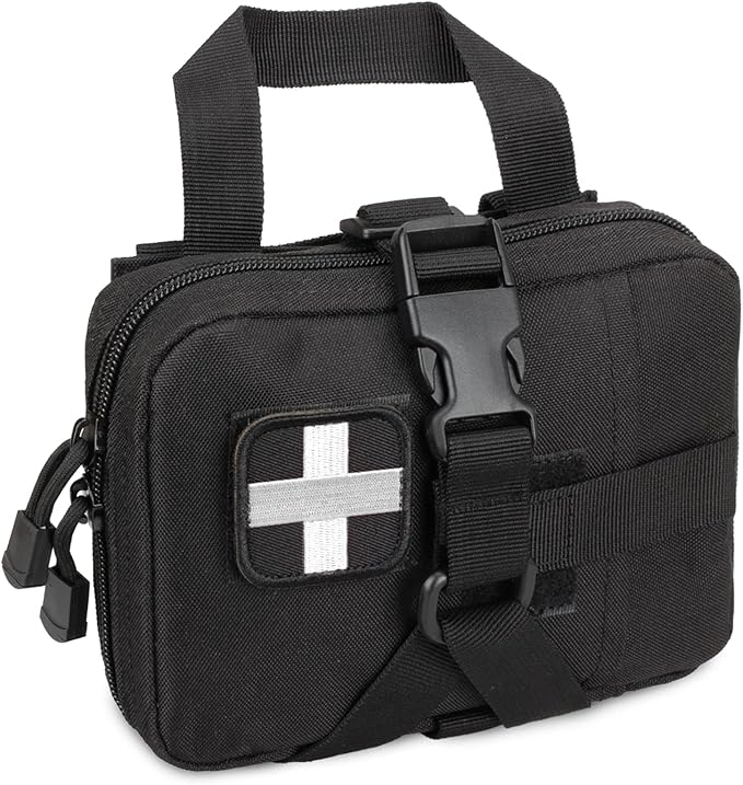 Tactical EMT Pouch, Rip Away Molle Medical Pouches IFAK Tear-Away First Aid Kit Emergency Survival Bag for Travel Outdoor Hiking