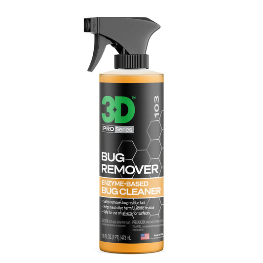 3D Bug Remover - All Purpose Exterior Cleaner & Degreaser to Wipe Away Bugs on Plastic, Rubber, Metal, Chrome, Aluminum, Windows & Mirrors, Suitable for use on Car Paint, Wax & Clear Coat