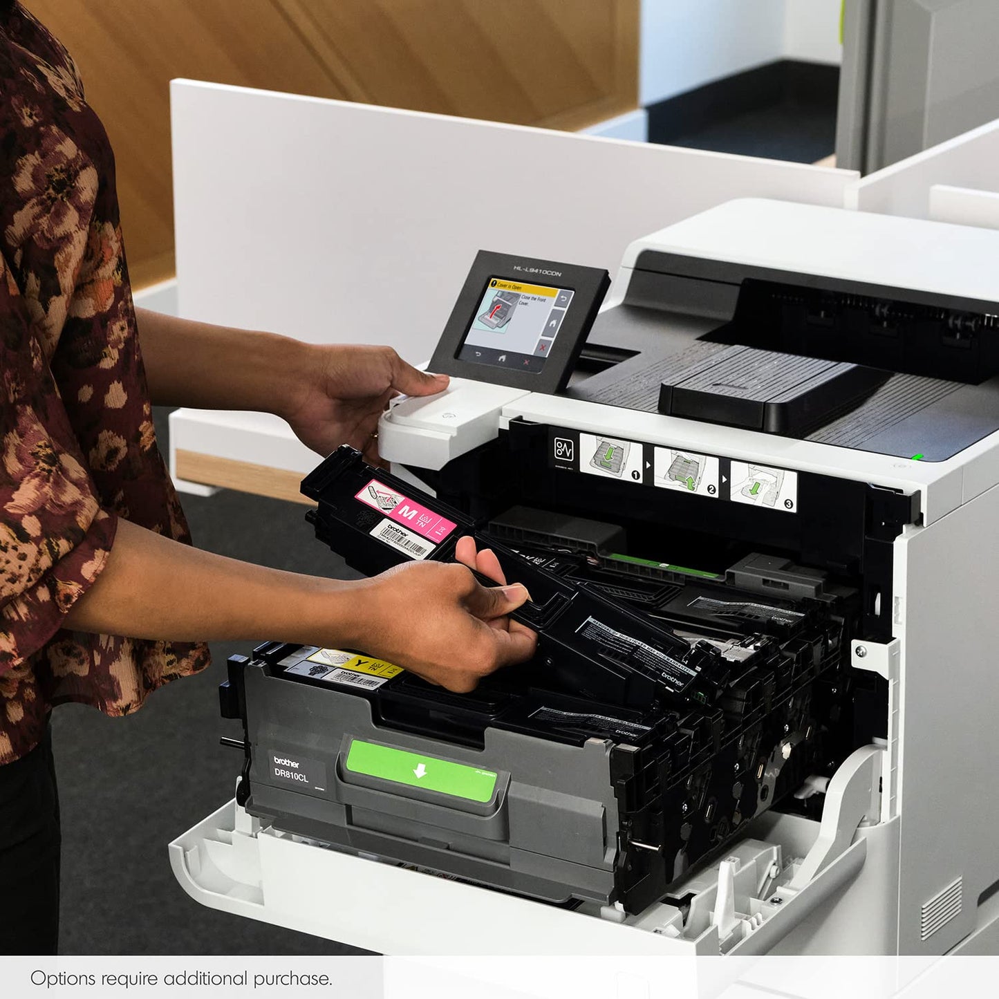 Brother HL‐L9410CDN Enterprise Color Laser Printer with Fast Printing, Large Paper Capacity, and Advanced Security Features, White