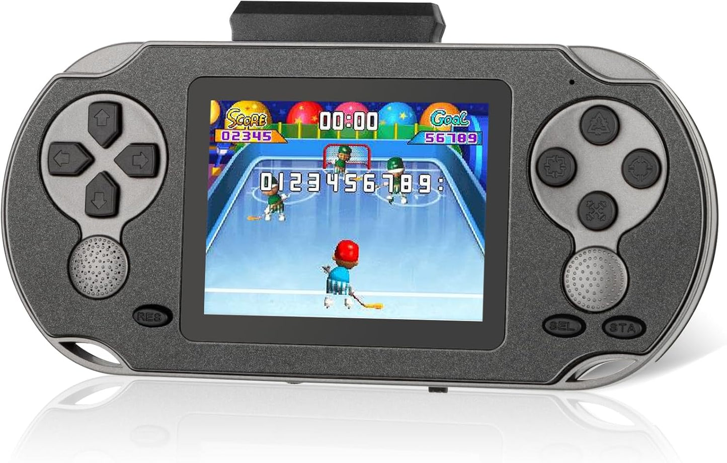 16 Bit Handheld Game for Kids Adults, 3.0'' Large Screen Preloaded 230 HD Classic Retro Video Games with USB Rechargeable Battery & 3 Game Cartridges for Birthday Gift for Kids 4-12 (Red)