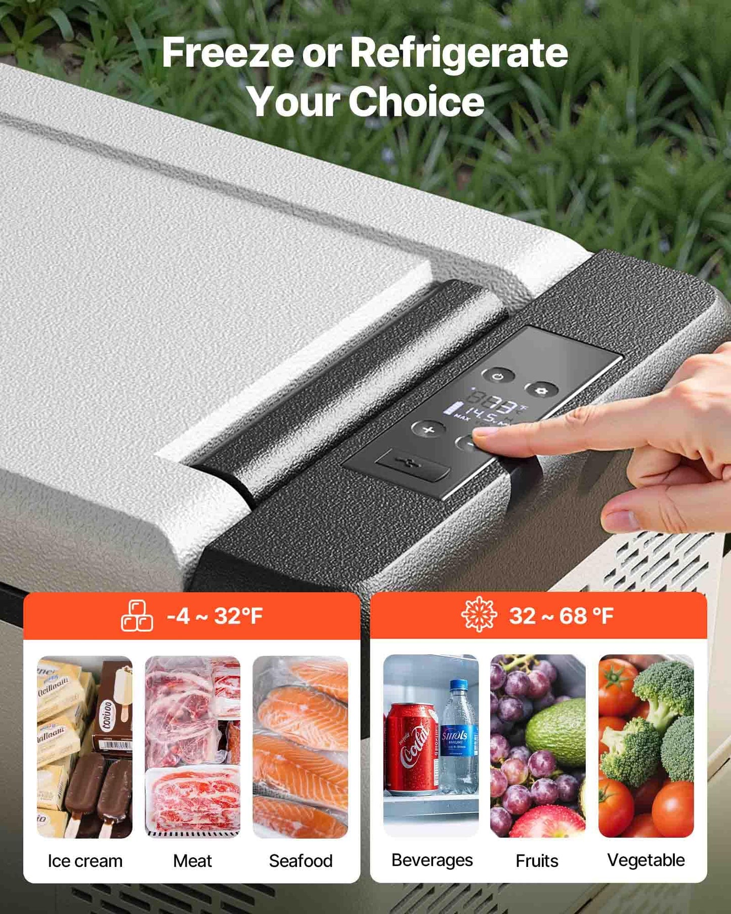 VEVOR 10 Quart 12 Volt Portable Mini Freezer Car Compressor Fridge Cooler