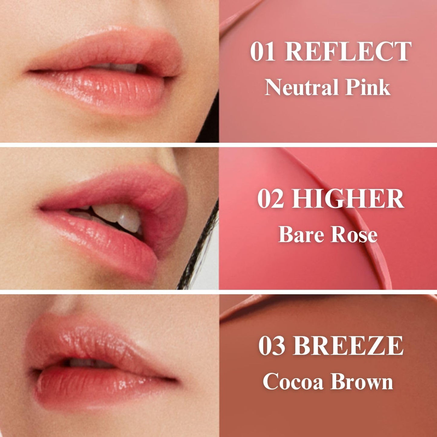 EGLIPS Lip & Cheek Glow Balm - Multi-Use Tinted Melting Balm Blush for Lips & Cheeks Builable and Blendable Texture (02 HIGHER, 0.18 oz)