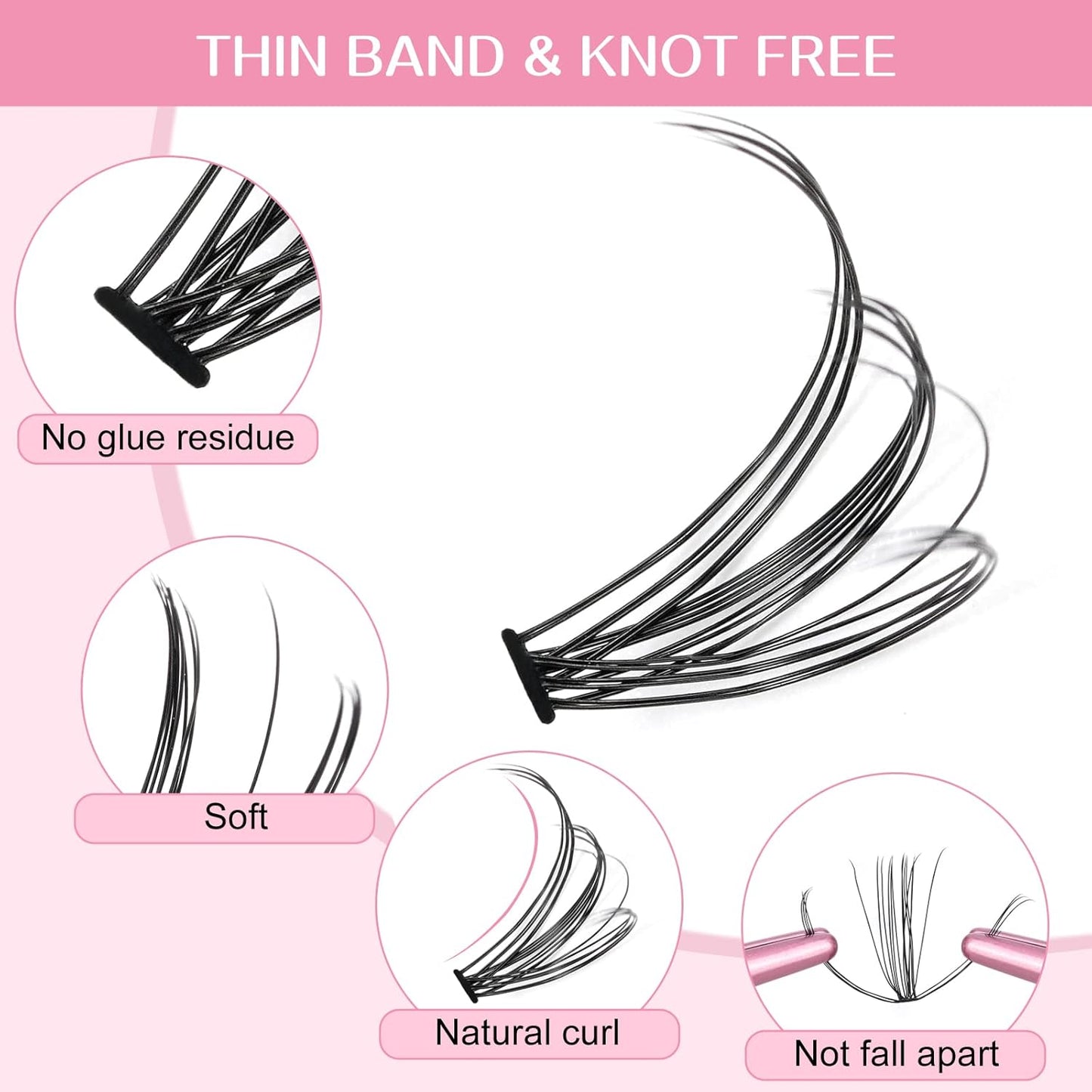 280 Pcs Individual Lashes 10+20-D-9-16mix Cluster Lashes 10D 20D C D Curl Wispy Lashes Bottom Lashes DIY Lashes At Home（10+20-D-9-16mix）