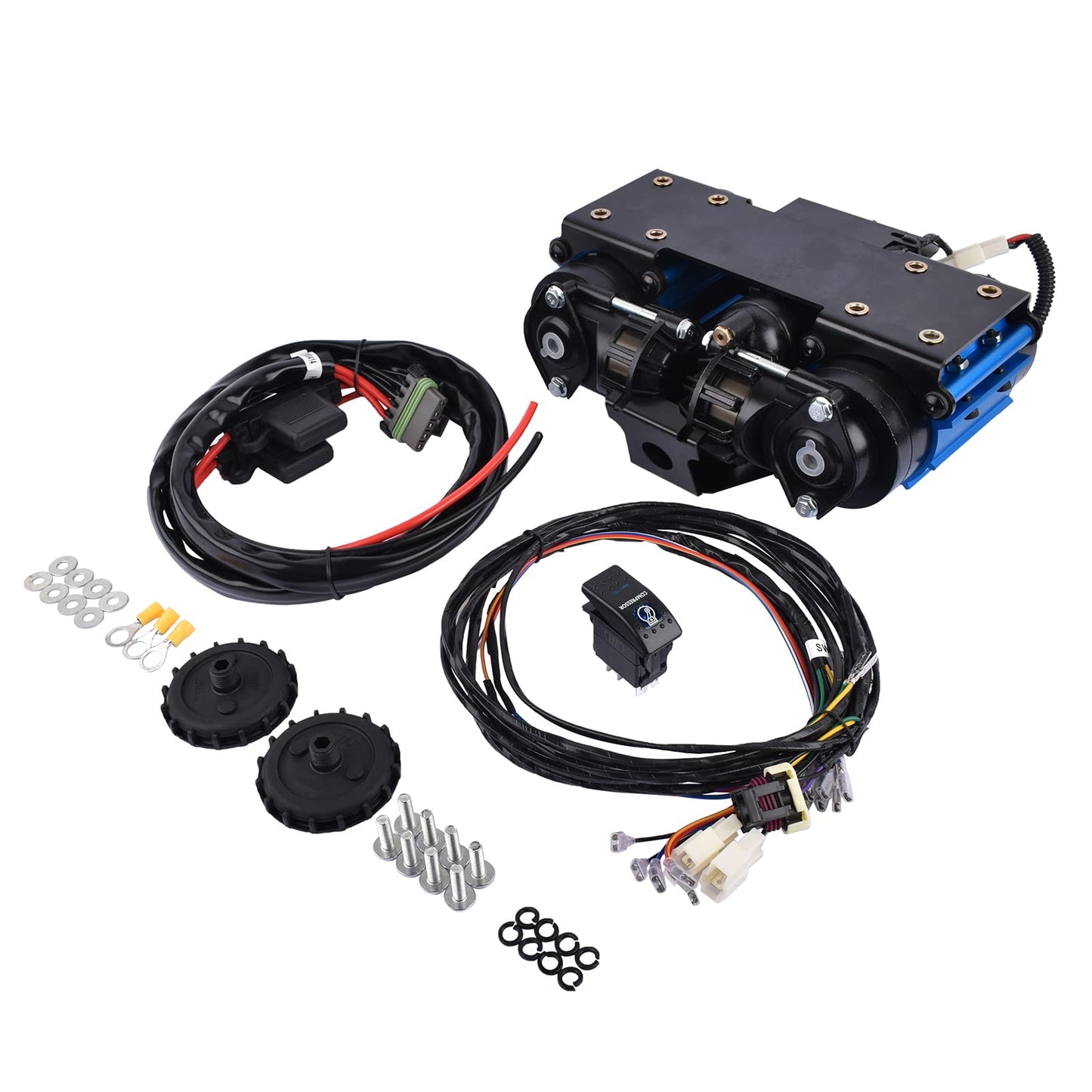 GELUOXI High Output 12V Twin Air Compressor Replacement for CKMTA12 On-Board Twin High Performance Air Compressor Universal