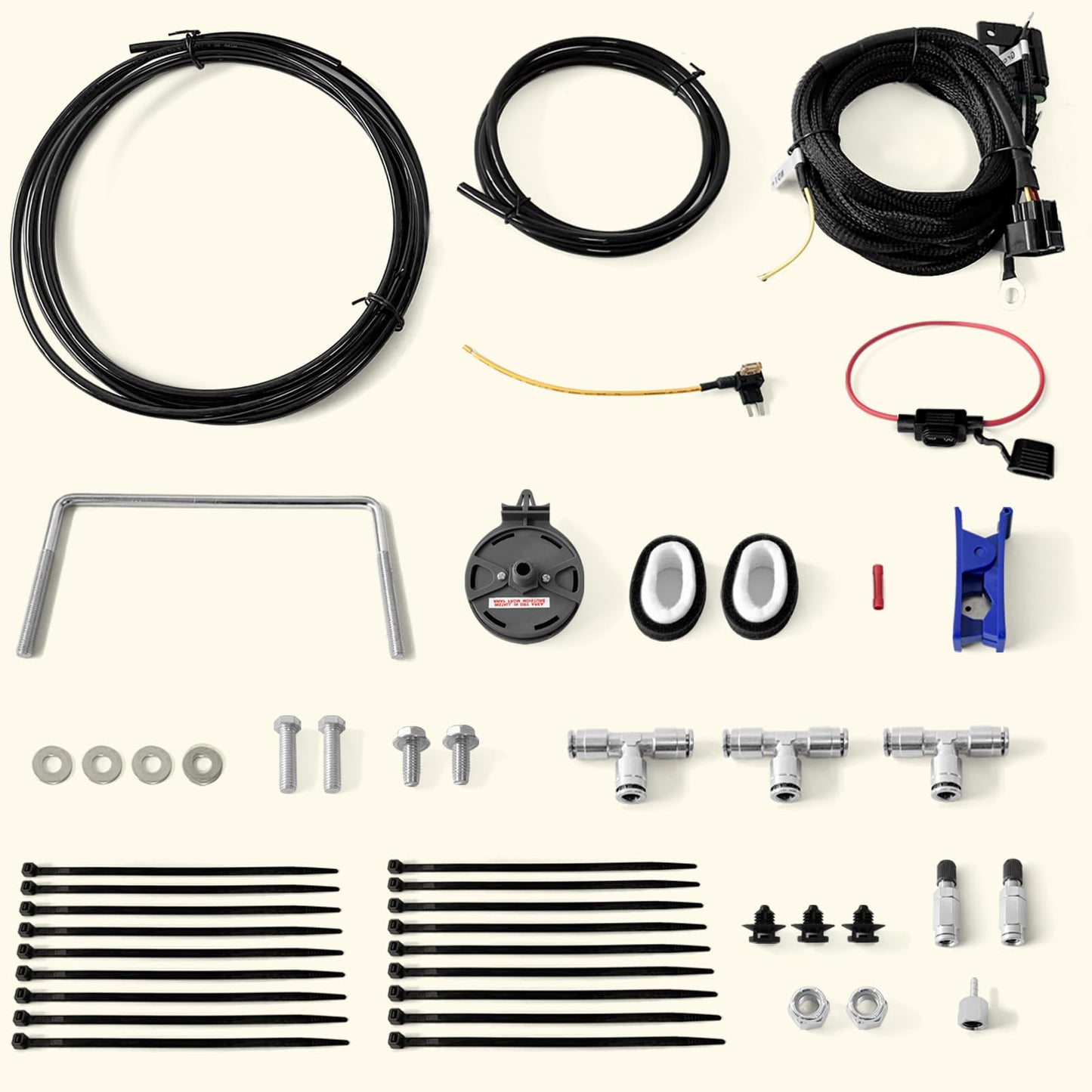 MILLISEC Wireless On Board Air Compressor System Dual-Path Control Heavy-Duty 120 Psi, 12v App Control Air Compressor Kit For Trucks Pickups Trailers Vans, Oem Number Replace# 74000ez