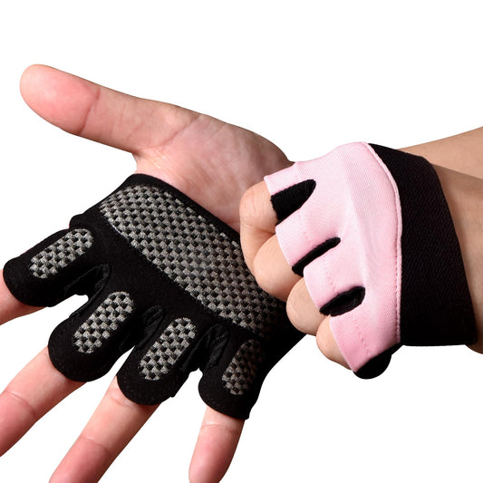 Sunnex Gym Gloves for Women & Men - Fingerless Workout Gloves for Weightlifting, Lightweight Breathable Fitness for Sports and More