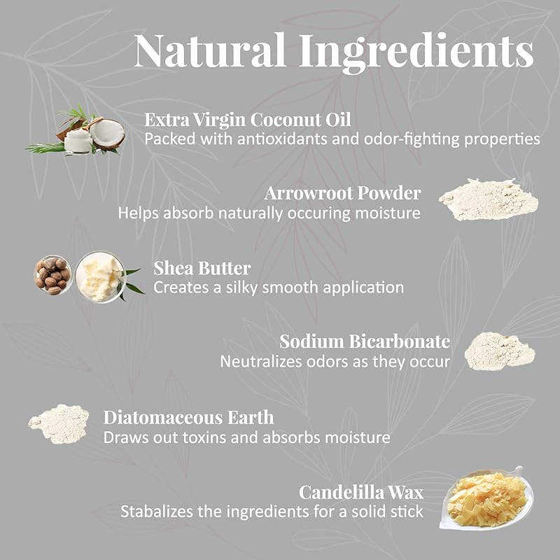 J&L Naturals Aluminum Free Deodorant for Men & Women | 100% Natural Ingredients With Coconut Oil, Shea Butter, & Essential Oils | Sustainable, Eco-Friendly (Naked (Unscented), 3.0 Oz (Pack of 4))