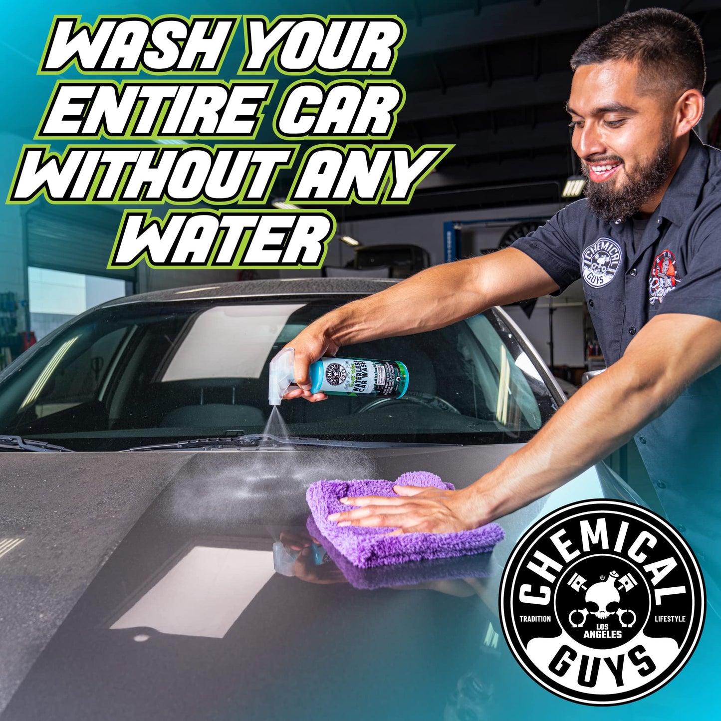 Chemical Guys Swift Wipe Waterless Car Wash, Safe for Cars, Trucks, Motorcycles, RVs & More, 16 fl oz
