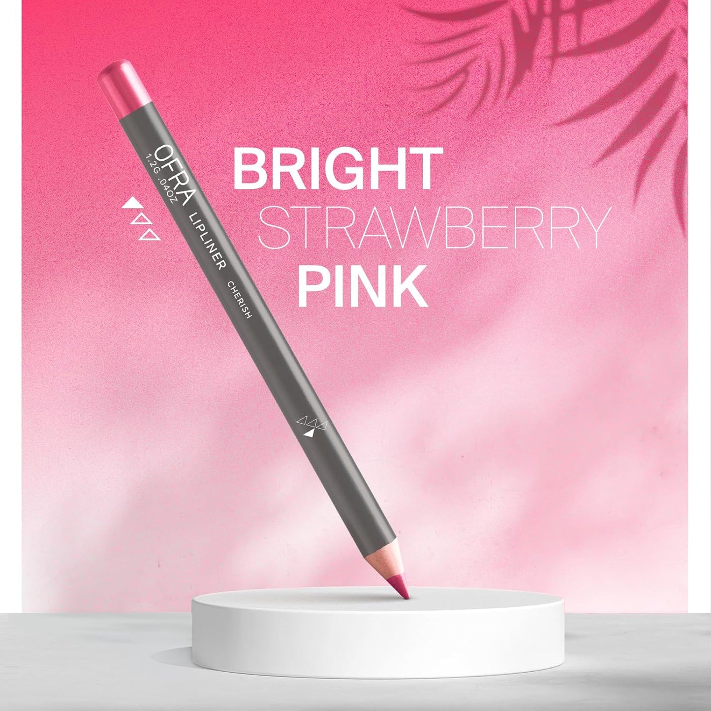Ofra Lipliner Pencil - Cherish | High-Pigment Lipliner for Defining & Shaping Lips | Long-Lasting Wear Lipliners | Creamy, Glide-On Formula for All-Day Perfection | 0.04oz