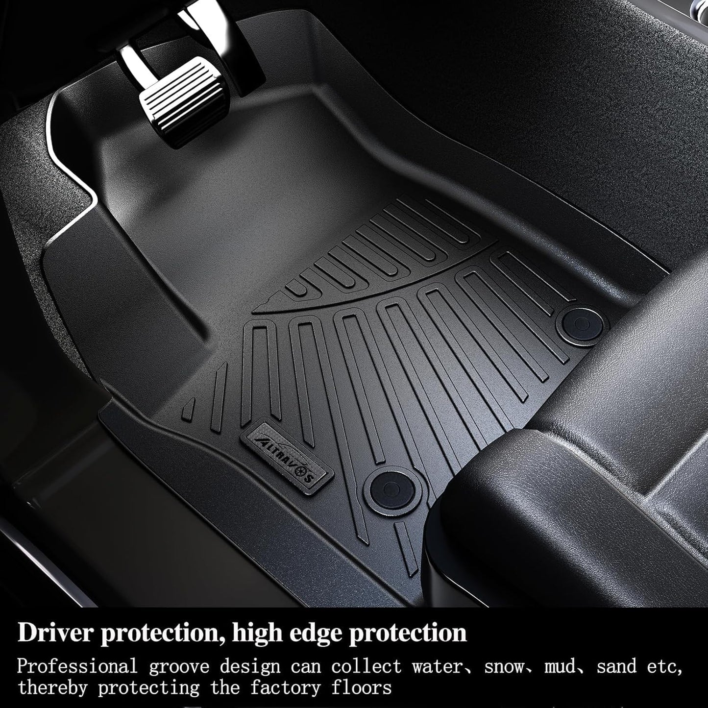 AltraVos Car Mats for 2022-2025 Mitsubishi Outlander (Not for PHEV or Sport Models), 7 Seats Floor Mats & Trunk Mat & 2nd and 3rd Backrest Mat for Outlander