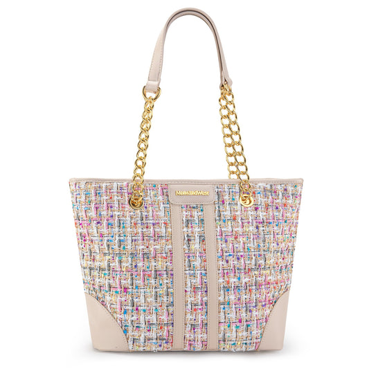 Montana West Tote Bag for Women Top Handle Shoulder Handbag Large Satchel Purse with Chain Strap Hobo Christmas Gift MWC-291BG