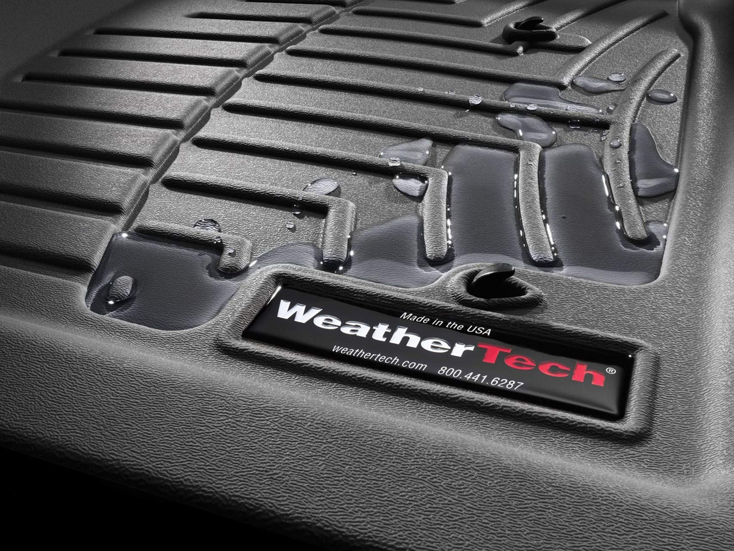 WeatherTech Custom Fit FloorLiners for Hyundai Tucson - 1st & 2nd Row (441678-1-2), Black