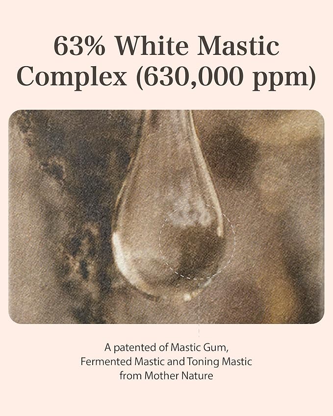 MASTINA Mastic Ampoule Serum Spoid Type Set(Dropper Type, 0.5fl oz, pack of 3), Fermented Mastic Gum. White Mastic Complex 63% + Tranexamic Acid 2% + Niacinamide 5%
