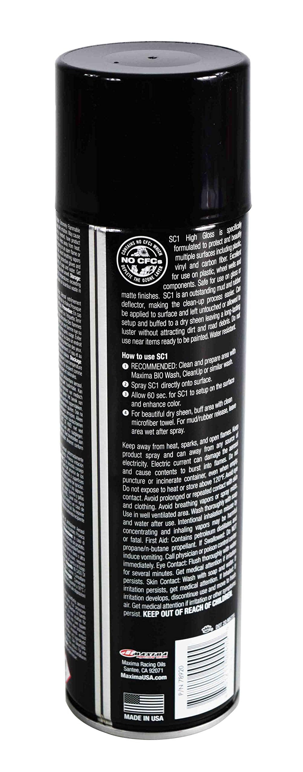 Maxima 78920 SC1 High Gloss Coating 17.2 FL. OZ. 508 mL - NET WT. 12 OZ Cleaner with Three SC1 Scented Air Freshener (9-Pack)