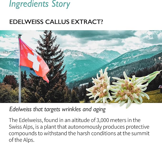 Genabelle Edelweiss Lifting Serum – Anti-Aging Formula with Edelweiss Extract, Niacinamide, Peptides for Firming, Hydration & Brightening – 1.35 fl.oz