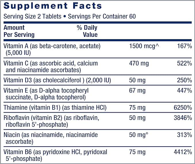 Life Extension Two-Per-Day 120-Tablet Multi-Vitamin & 1700mcg Optimized Folate 100-Tablet Heart & Brain Support Bundle