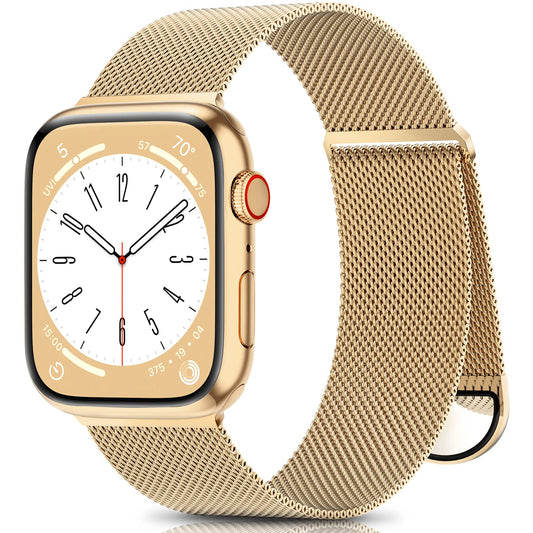 ZALAVER Metal Band Compatible with Apple Watch Bands 38mm 40mm 41mm 42mm 46mm 44mm 45mm 49mm Women Men,Adjustable Magnetic Stainless Steel Mesh Strap for iWatch Ultra/Ultra 2,Series 10 9 8 7 6 5 4 3 2 1 SE