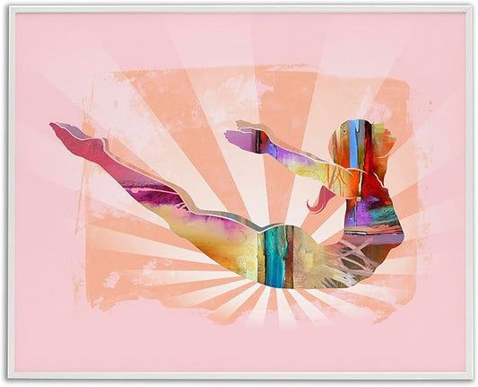 Stupell Industries Abstract Mindfulness Exercise Framed Giclee Wall Art Design by Tim Parker, White Framed, 14 x 11