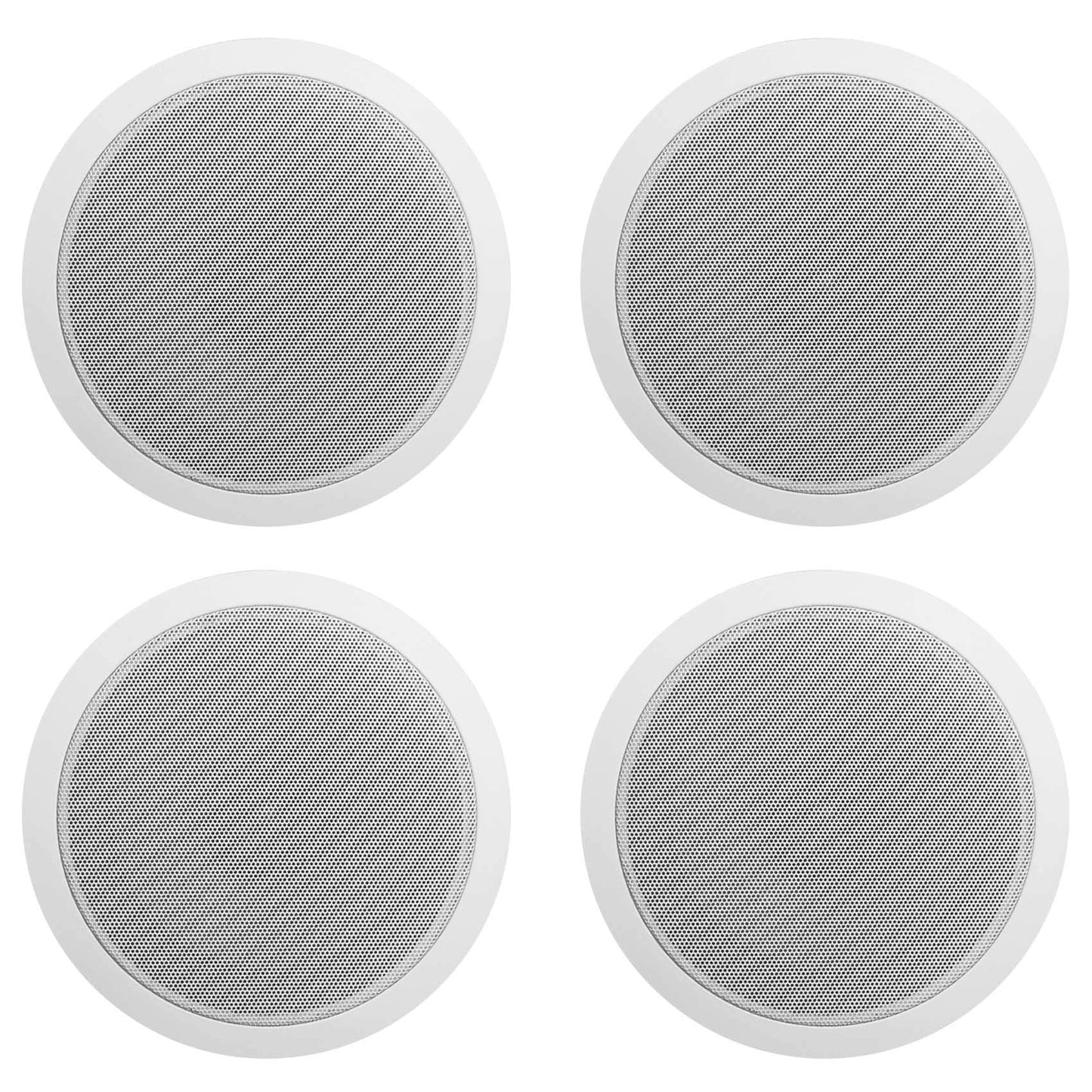 Rockville 6-Zone Amp+16 White 6" Ceiling Speakers for Restaurant/Bar/Cafe/Office