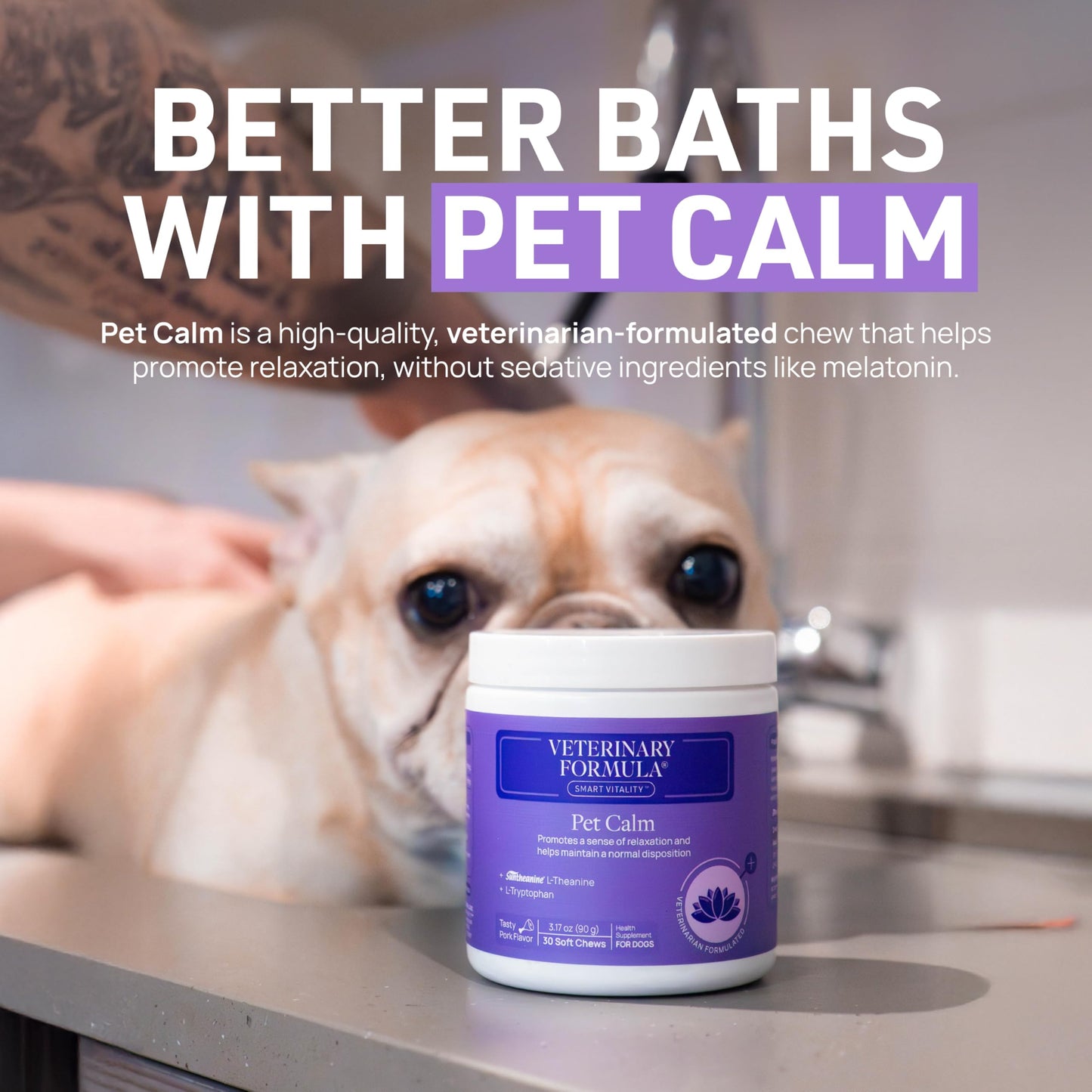 Veterinary Formula Smart Coat Complex Puppy Love Extra Gentle Tearless Shampoo, 17 Fl oz – for Pups Over 6 Weeks – with Fresh Scent, Long-Lasting Clean – Won't Dry Out Delicate Skin