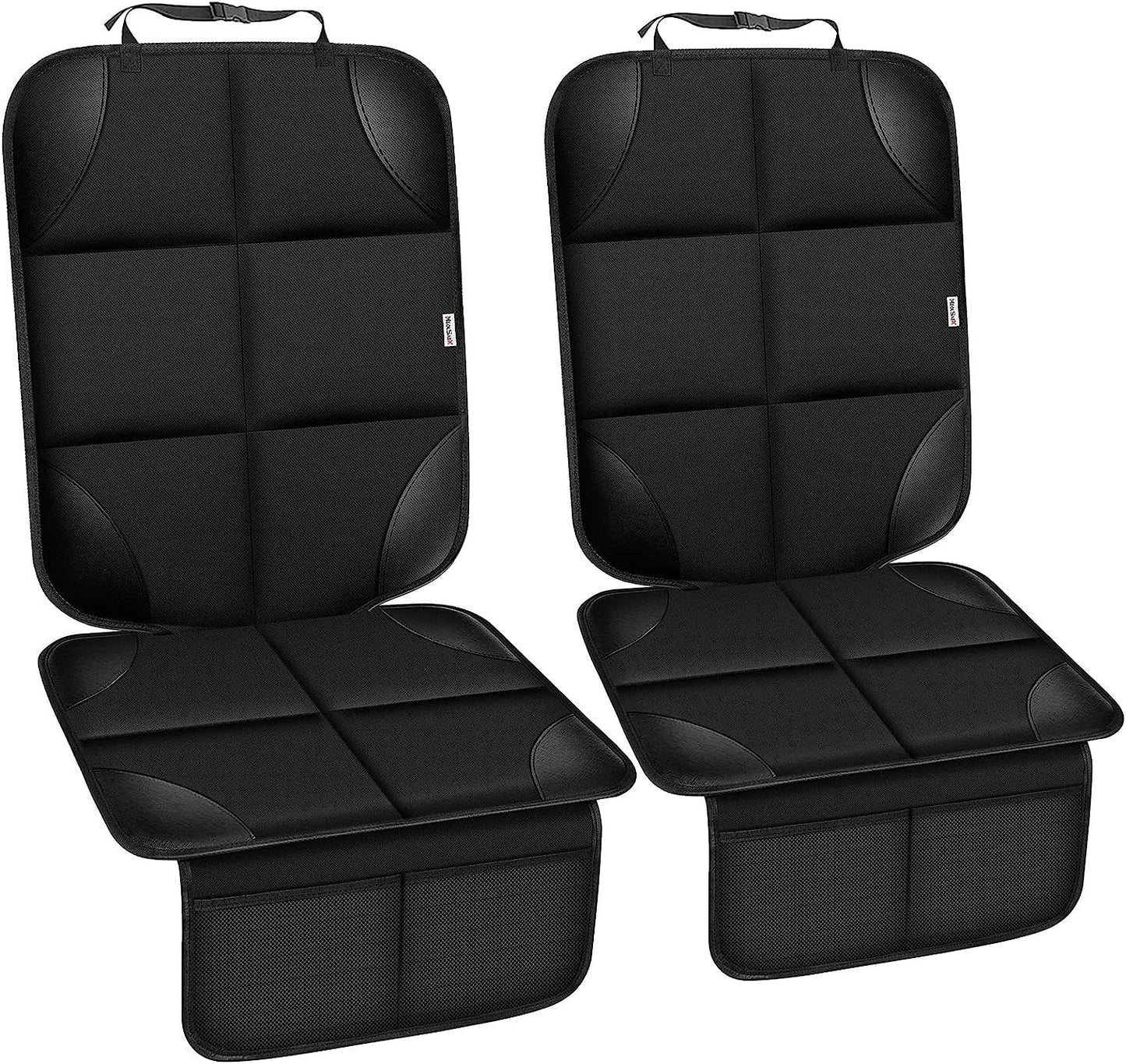 Meolsaek Car Seat Protector for Child Car Seat, Durable 600D Fabric Waterproof Car Seat Cover with Thick Pad Non-Slip Backing (No Imprints)