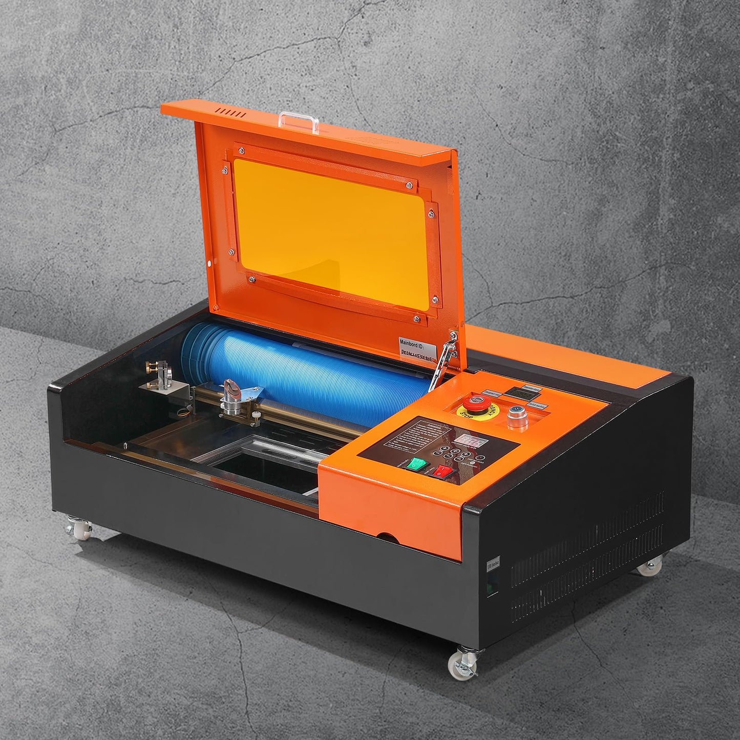 VEVOR 40W Desktop CO2 Laser Engraver, 12 x 8 in, 11.8 IPS Laser Cutter Machine with Water-Cooled Laser Tube, Compatible with CorelDRAW, Windows XP 7 8 10, EMF, JPG, PLT, WMF, for Wood Acrylic Fabric