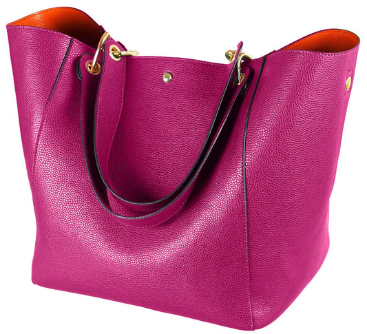 sqlp Large Work Tote Bag for Women Designer Purses and Handbags Big Bucket bags Ladies Travel Crossbody Purse Rose red