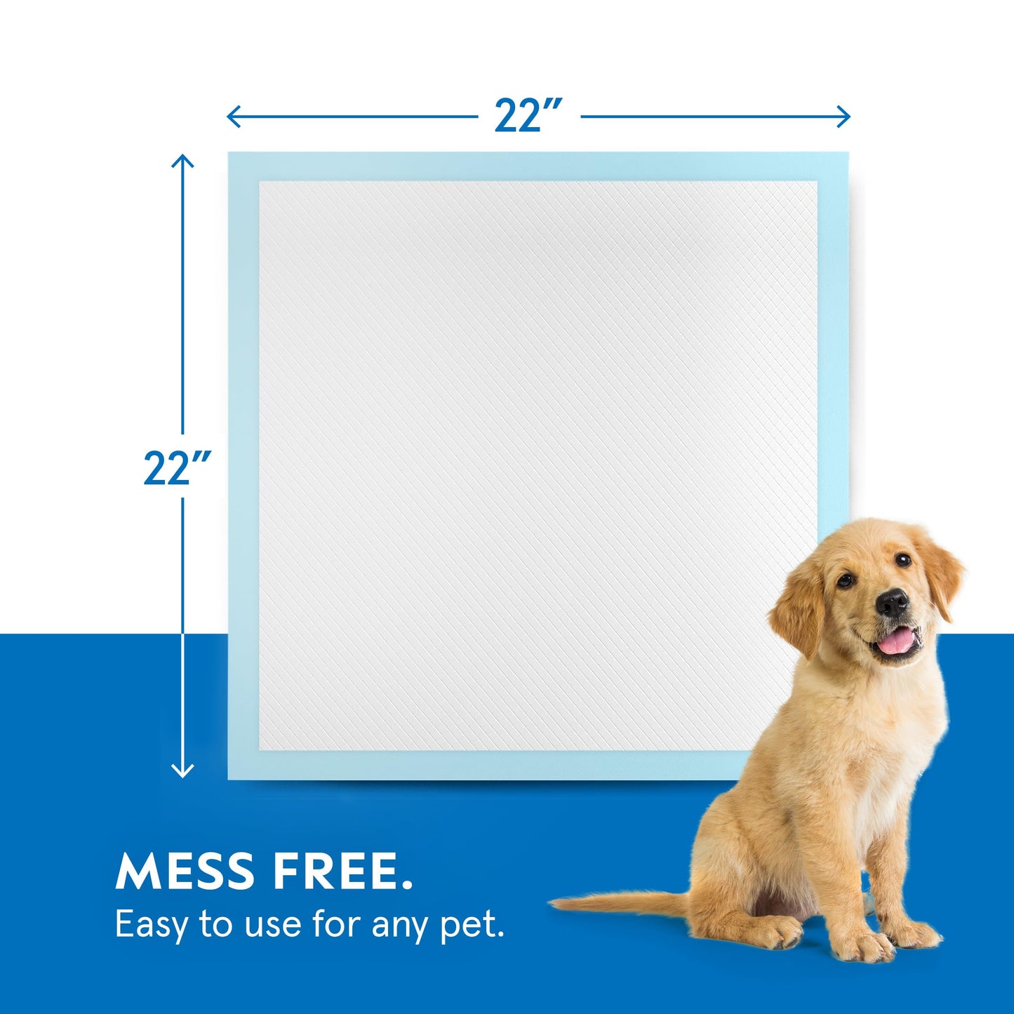Puppy Pads Pet Pee Pads for Dogs & Puppy Training [300-COUNT] Potty Pads for Dogs 22" x 22" Leak-Proof Dog Pee Pads - Quick-Dry Surface - Heavy Duty Absorbent Disposable Dog Wee Pad Bulk Pack