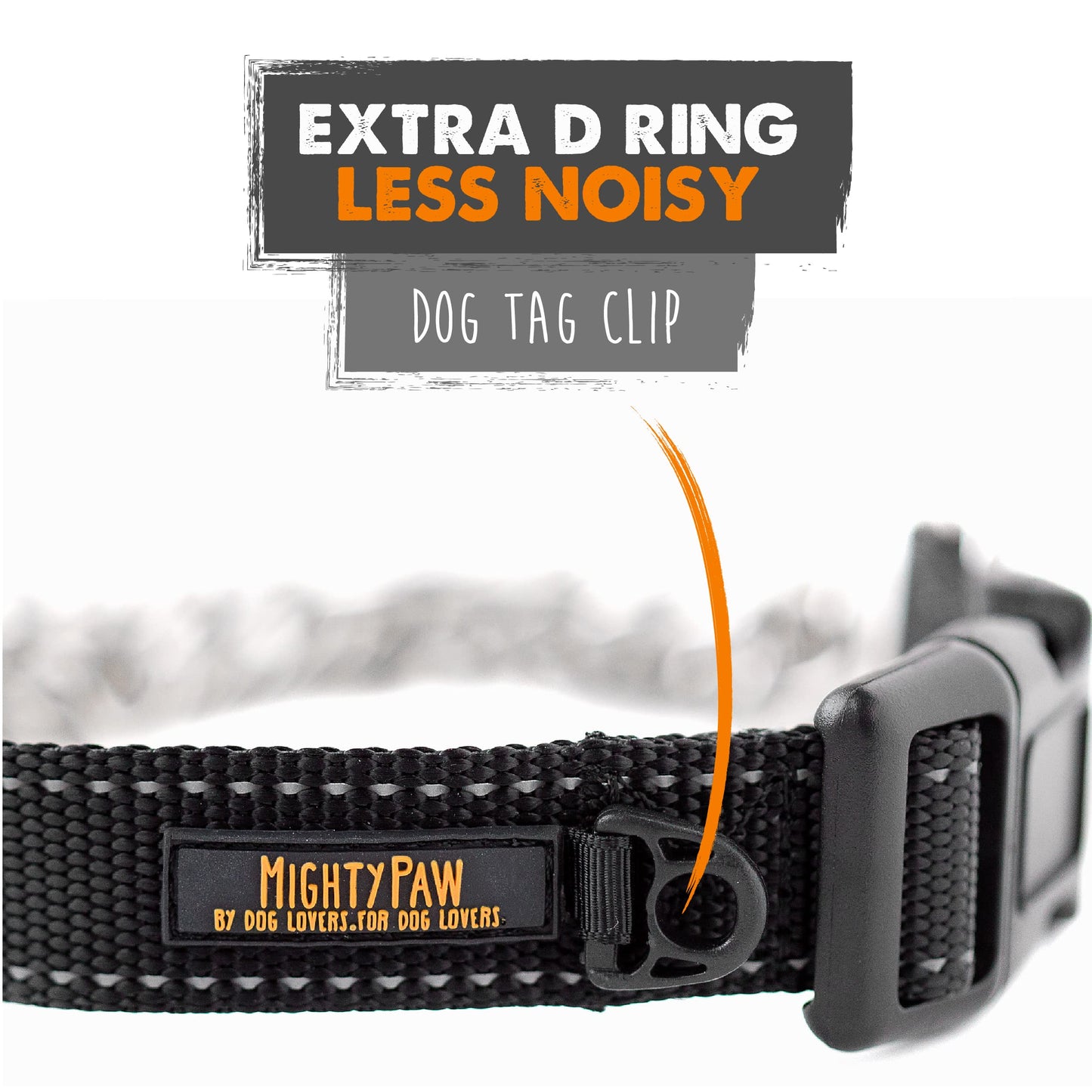 Mighty Paw Martingale Dog Collar 2.0 | Trainer Approved Limited Slip Collar with Stainless Steel Chain & Heavy Duty Buckle - Modified Cinch Collar for Gentle & Effective Pet Training - Large, Black