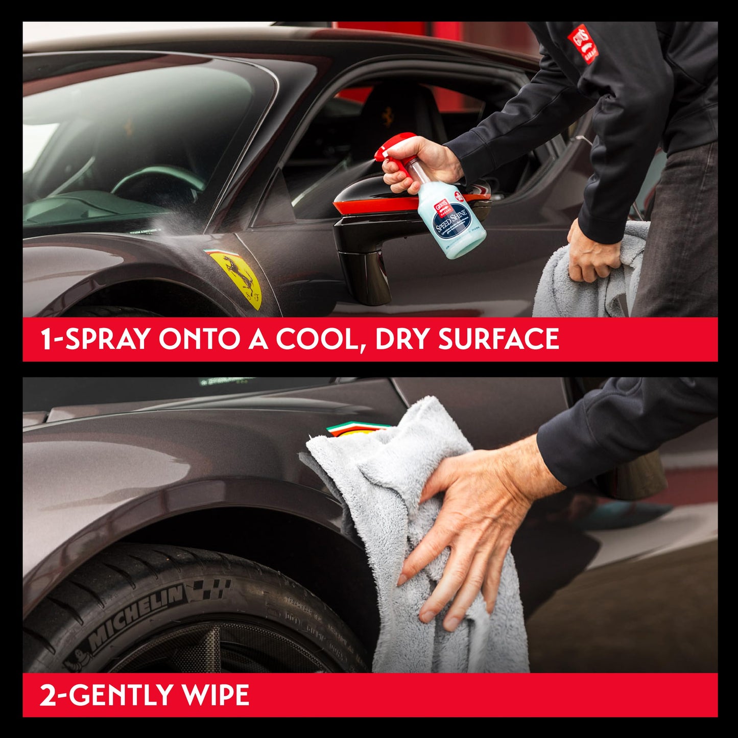 Griot's Garage Speed Shine for Car Detailing, Quick Detailer for All Exterior Surfaces, Trim and Wheels, Provides a Glossy Finish, 10950, 22 oz