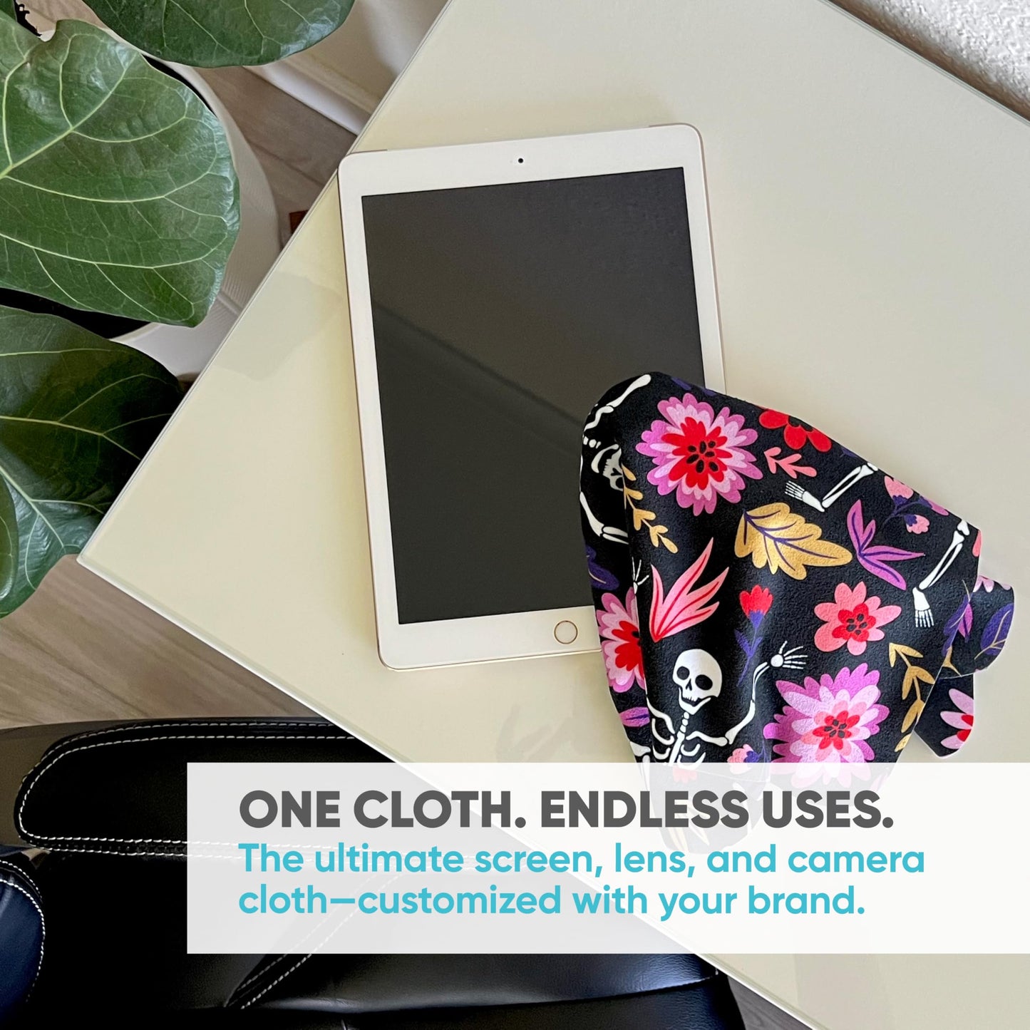 Custom Suede Microfiber Cloths – Trade Show Giveaways 100 Pack | Soft Cleaning Towels for Eyewear, Screens, Phones Lens | Custom Merchandise | Bulk Promotional Items | 10x10 Lens Cloth