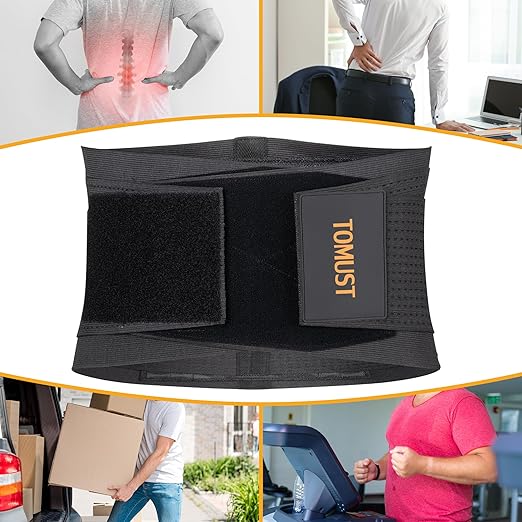 Back Brace - Breathable Waist Belt Lumbar Support for Lower Back Pain Relief, Recovery, Sciatica, Scoliosis, Herniated Disc, Lifting, With Dual Adjustable Straps for Men/Women, XL