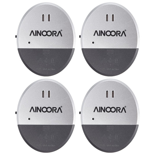 Window Alarm Sensors 4 Pack, Glass Break Sensor 130DB Loud Window Vibration Alarms, Burglar Intruder Entry Detector for Indoor Home Office Apartment & RV Security