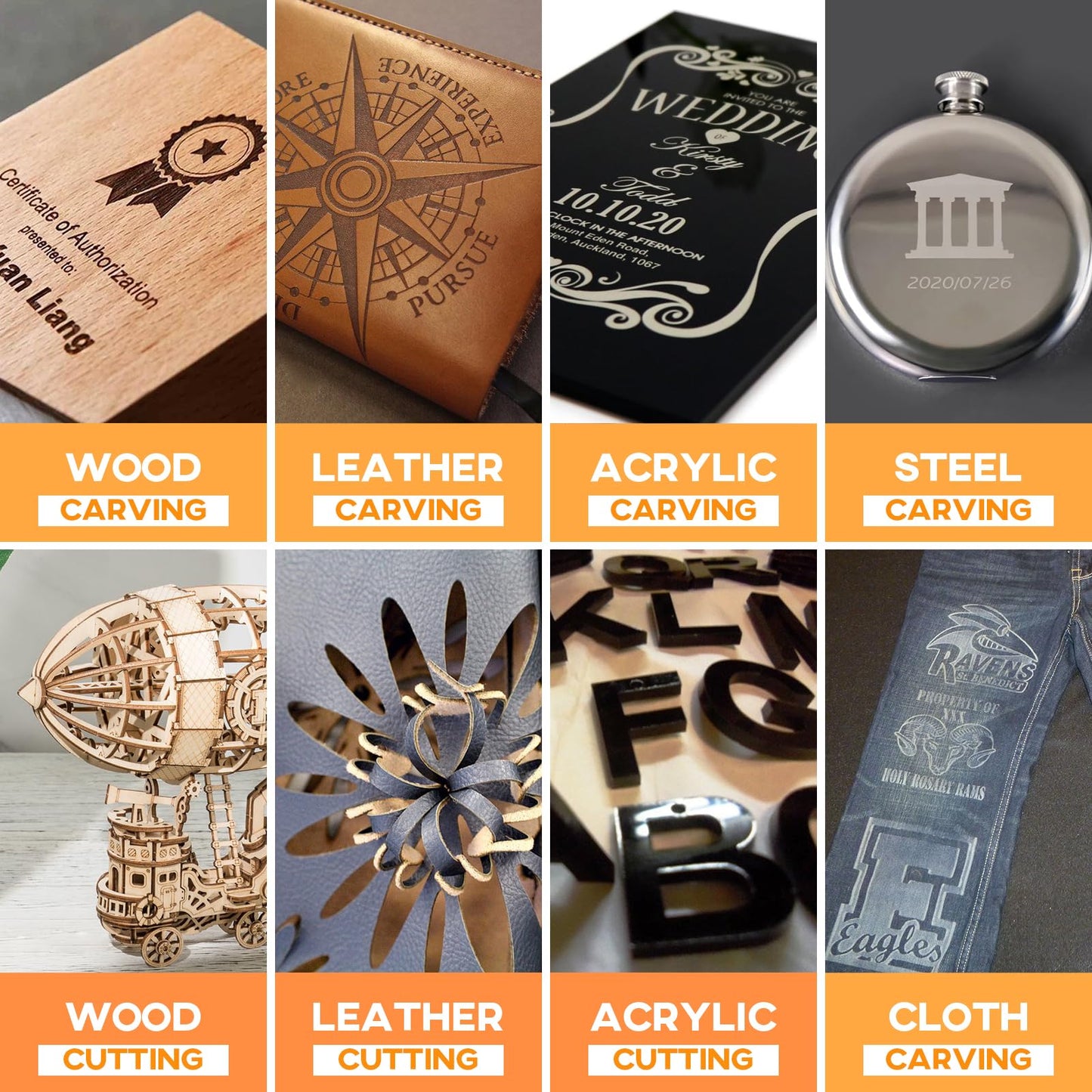 SCULPFUN S9 Pro 10W Laser Engraver, 0.06mm High Precision Laser Engraving Machine, Up to 20mm Wood 15mm Acrylic Laser Cutter, Laser Engraver Machine for Wood Metal Acrylic Leather