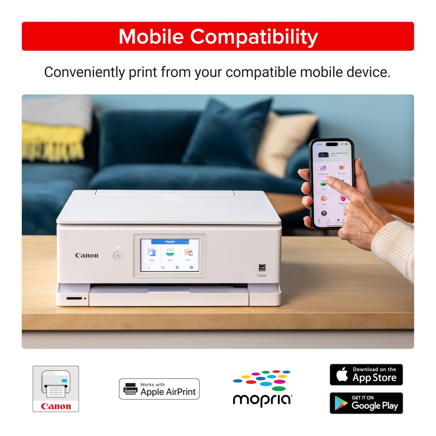 Canon PIXMA TS8820 Wireless All in One Photo Printers for Home Use