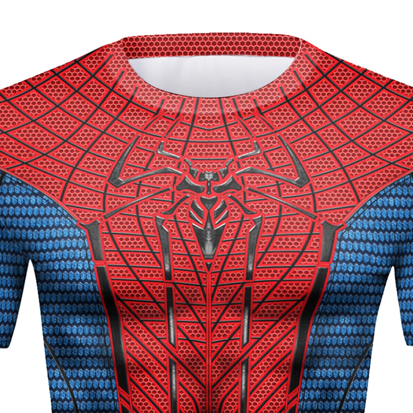 TIMWOODER Men's Compression Shirt Skinny Soft Short Sleeve 3D Print Fitness Sports Shirt Gym T-Shirt