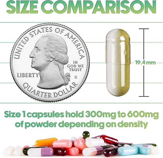 XPRS Nutra Size 1 Empty Capsules - 100 Count Colored Empty Gelatin Capsules - Pill DIY Supplement Capsule Filling - Fillable Color Gel Caps Pills for Do It Yourself Supplements (Black/Red)