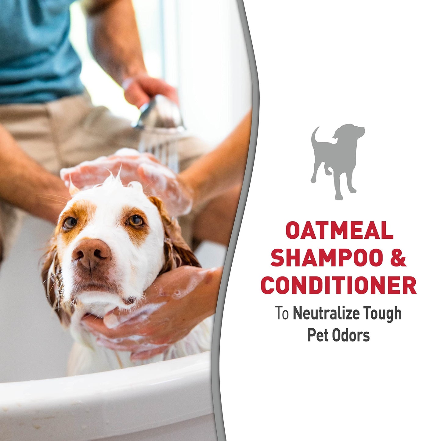 Nature's Miracle Nature’s Miracle Oatmeal Shampoo & Conditioner for Dogs, 32 Oz, Pistachio Cream Scent