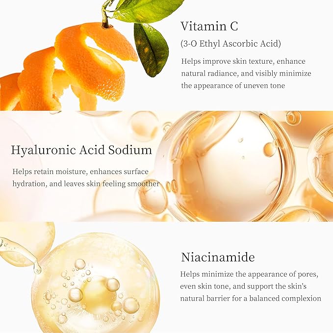 Premium 5X Vitamin C Face Toner, Facial Care Toner, Hyaluronic Acid Hydrating Facial Treatment for Even Skin Korean Tone, Safe Glowing Skin 130ml,K-Beauty,Tiktok Morning & Evening Skincare Women Gift