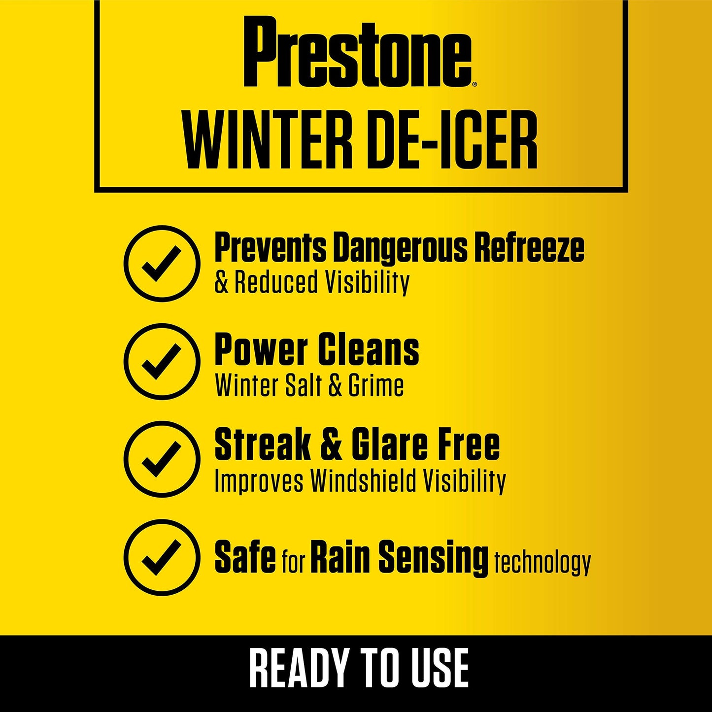 Prestone AS250 De-Icer Windshield Washer Fluid - 1 Gallon