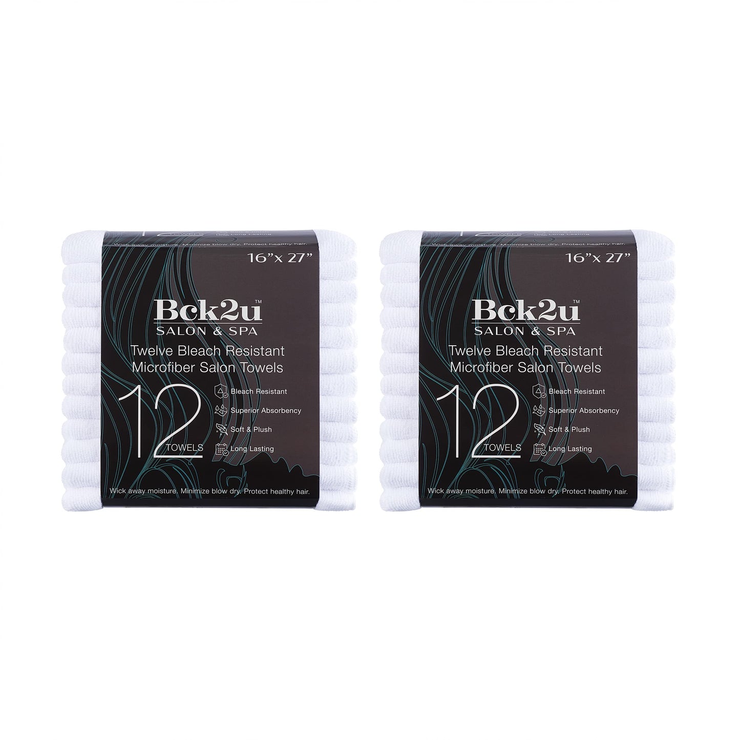 Arkwright Bleach Proof Salon Towels Bulk - Case of 144 - Ultra Soft, Gentle Microfiber, Highly Absorbent & Quick Dry Spa Facial Towel for Hair Stylist, Nail Shop, and Esthetician, 16 x 27 in, White