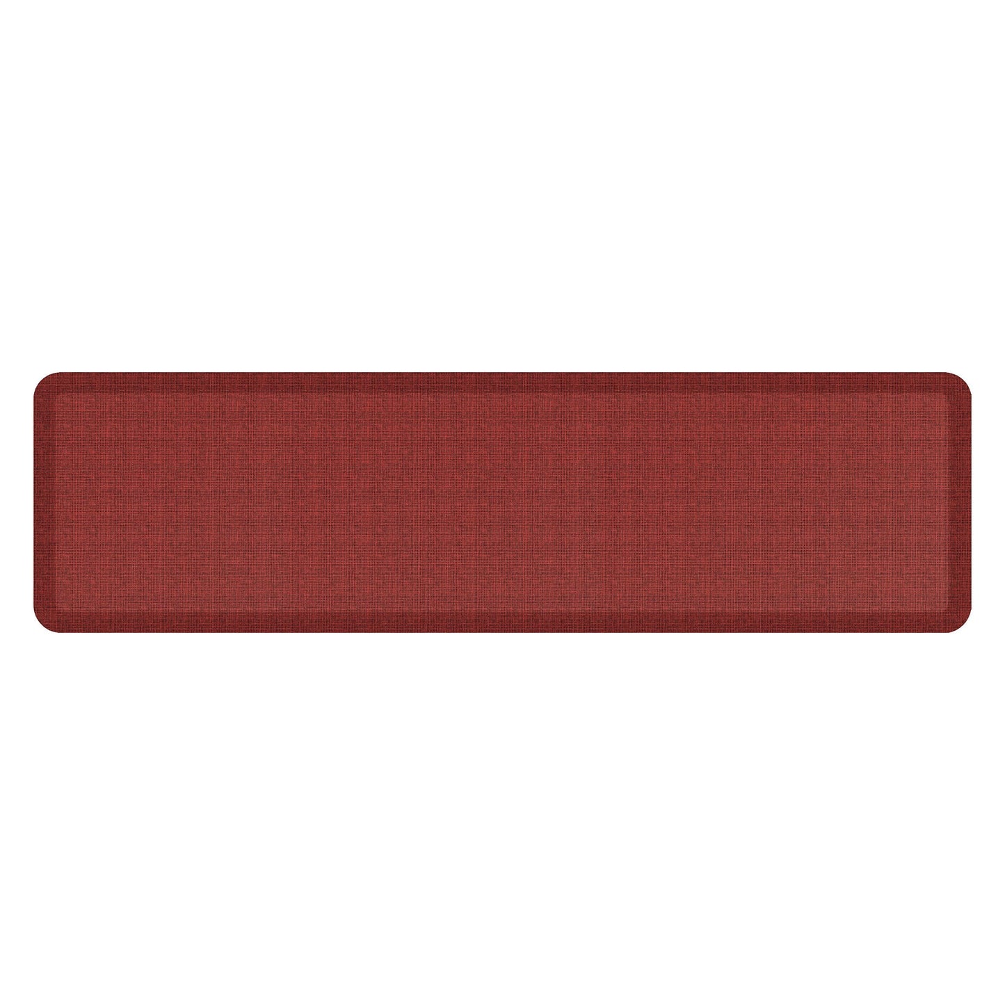 NewLife by GelPro Anti-Fatigue Designer Comfort Kitchen Floor Mat, 20x72, Tweed Barn Red Stain Resistant Surface with 3/4” Thick Ergo-Foam Core for Health and Wellness