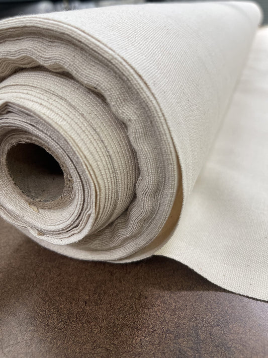 Sedona Designz 60" Wide Cotton Duck Canvas Fabric - 7oz Durable 100% Cotton (Natural, 1 Yard)