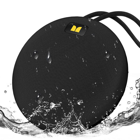 Monster Ripple Portable Bluetooth Speaker, IPX7 Waterproof Shower Speaker, Wireless Speakers with Bluetooth 6.0, Wireless Stereo Pairing, Hands-Free Calling, for Home, Outdoors